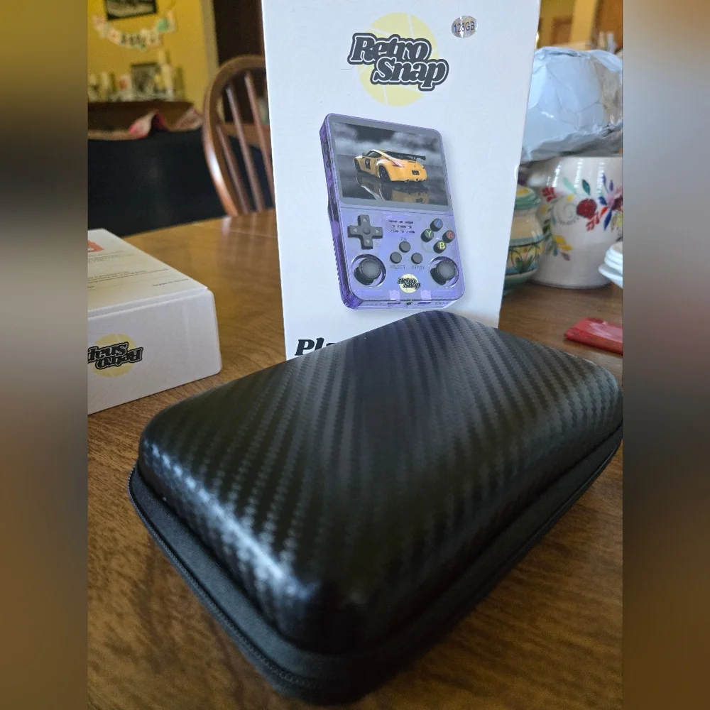 Purple Retro Snap Handheld Game Console